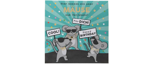 Depesche | Musikkarten Pop Up | Geburtstag, Mäuse