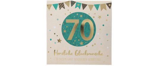 Depesche | Musikkarten Pop Up | Geburtstag, 70 Jahre