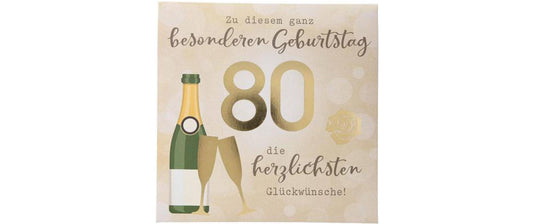 Depesche | Musikkarten Pop Up | Geburtstag, 80 Jahre