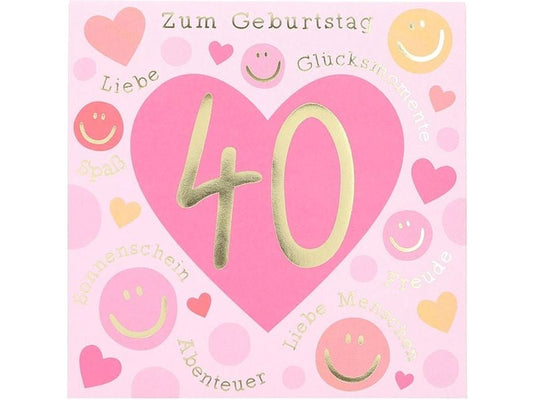 Depesche | Musikkarten Pop Up | Geburtstag, 40 Jahre