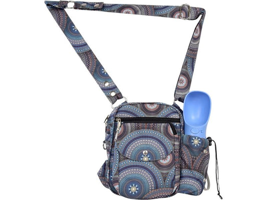 Nijens | Gassi-Tasche Konstanz | Mandala-Druck in Blautönen