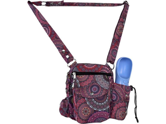 Nijens | Gassi-Tasche Konstanz | Mandala-Druck in Fuchsia-Tönen