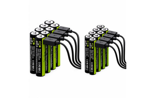 Verico | LoopEnergy AA+AAA, 8+8 Kit, USB-C | 1.5V Akku Li-Ion, 1700mAh, 600mAh