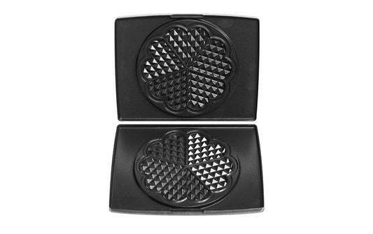 FRITEL | Backplatten | Herzförmige Waffel, Aluminium-Druckguss