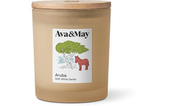 AVA & MAY | Duftkerze Aruba, 220 gr | Brenndauer 56h, 100% pflanzlicher Wachs