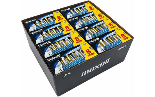 Maxell | Batterie Alkaline AA, 1.5V, 384Stk | 384 Stück, Vollkartonverpackung, vergl.LR06
