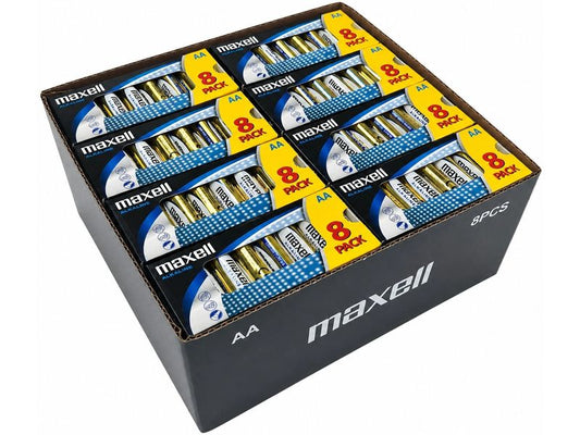 Maxell | Batterie Alkaline AA, 1.5V, 384Stk | 384 Stück, Vollkartonverpackung, vergl.LR06