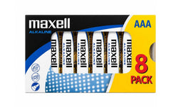 Maxell | Batterie Alkaline AAA, 1.5V, 8Stk | 8 Stück, Vollkartonverpackung, vergl. LR03