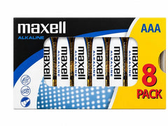 Maxell | Batterie Alkaline AAA, 1.5V, 8Stk | 8 Stück, Vollkartonverpackung, vergl. LR03