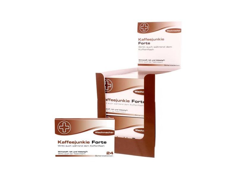 Trend Import | TrendImp Scherztablette Kaffejunkie Forte | 22g, 12x2x8cm, aus Schokolade