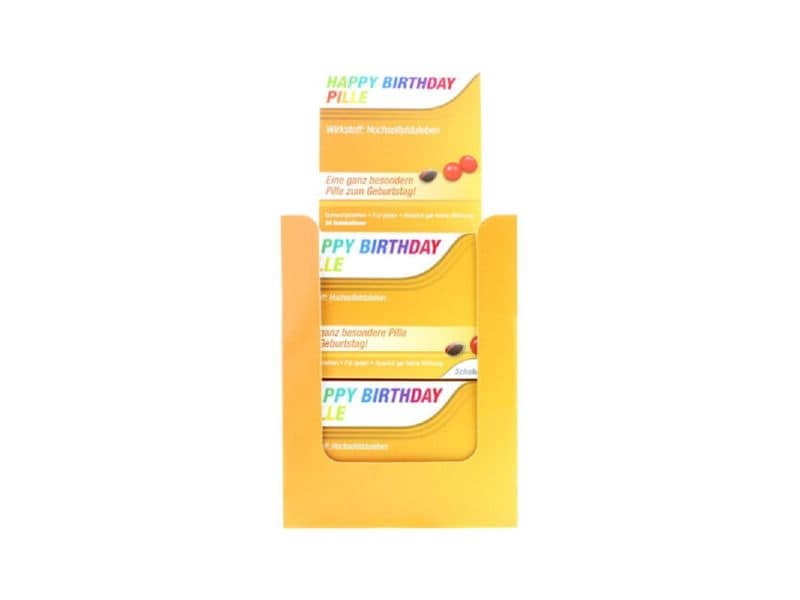 Trend Import | TrendImp Scherztablette Happy Birthday | 22g, 12x2x8cm, aus Schokolade