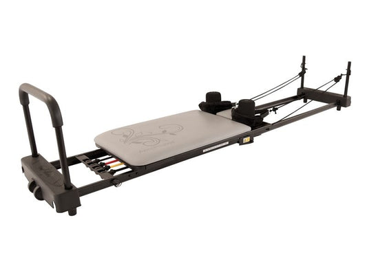 Aero Pilates | AeroPilates Reformer 435 Plus | with Flared Foot Bar, Grey cushion