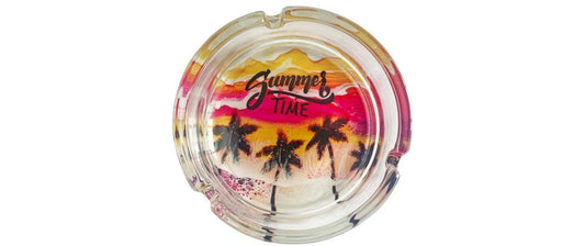 Dameco | Aschenbecher Summer Time | 10x3.5 cm (DxH), Glas