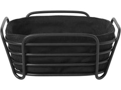 Blomus | Brotkorb Delara M | H 9,5 cm, B 20 cm, T 20 cm, Black