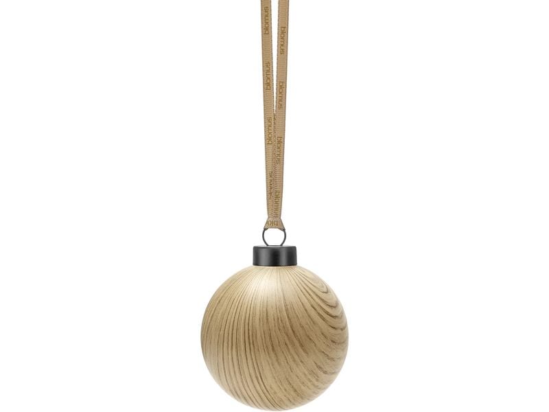 Blomus | Weihnachtsschm. Glaskugeln Ø 7 cm | 4 Stück, Oak