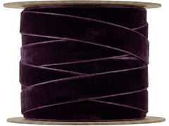 Blomus | Geschenkband JUHLA S Velvet | 1 cm x 5 m, Midnight Plum