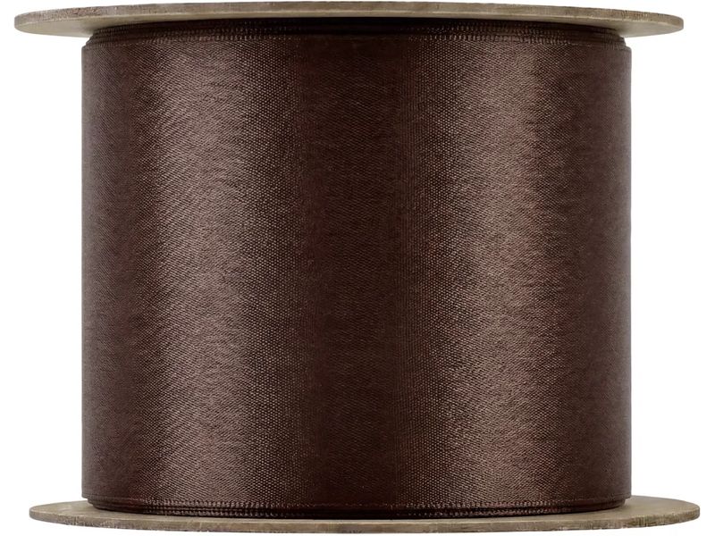 Blomus | Geschenkband JUHLA L Satin | 5 cm x 5 m, Dark Earth