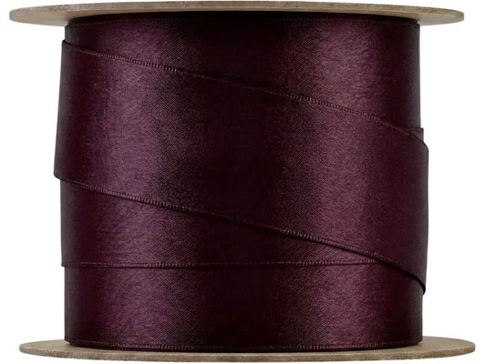 Blomus | Geschenkband JUHLA M Satin | 2.5 cm x 5 m, Midnight Plum