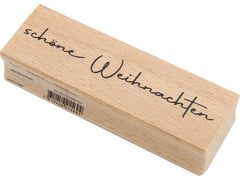 Artoz | Stempel schöne Weihnachten | 90 x 30 x H19mm, Buche