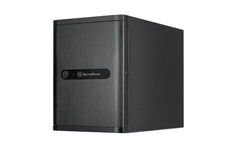 SilverStone | NAS SST-CS240, ohne Netzteil | Alu-Gehäuse schwarz, 211x285x360mm (BxHxT)
