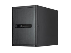 SilverStone | NAS SST-CS240, ohne Netzteil | Alu-Gehäuse schwarz, 211x285x360mm (BxHxT)