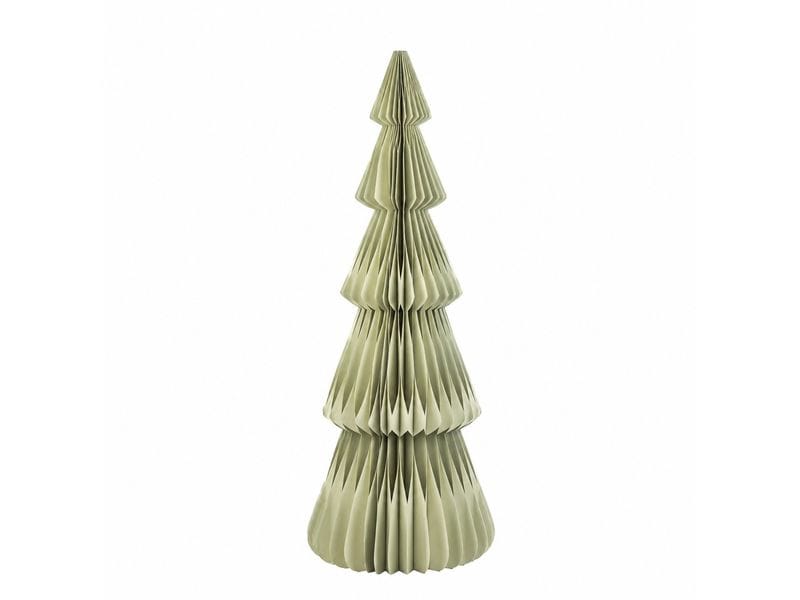 CHALET | Papier-Tannenbaum L | 10x10x40cm pastellgrün