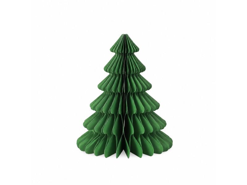 CHALET | Papier-Tannenbaum S | 6x6x15cm grün