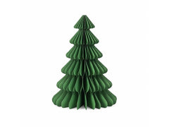 CHALET | Papier-Tannenbaum M | 8x8x25cm grün