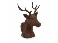 CHALET | Hirsch-Kopf Poly | 16x13x21cm dunkelbraun