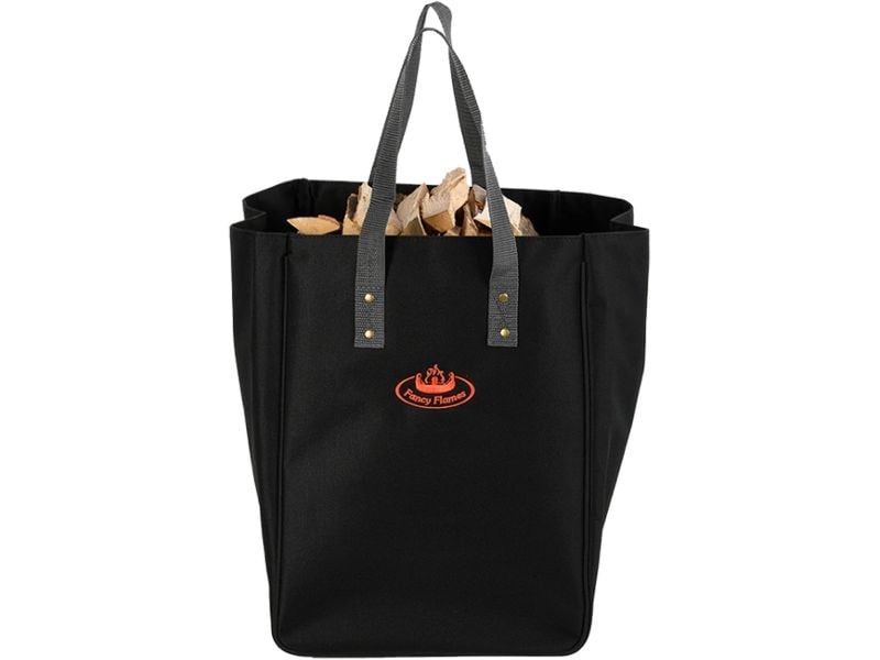 Esschert Design | Esschert Anmachholz-Tragetasche schwarz | Schwarz/Braun