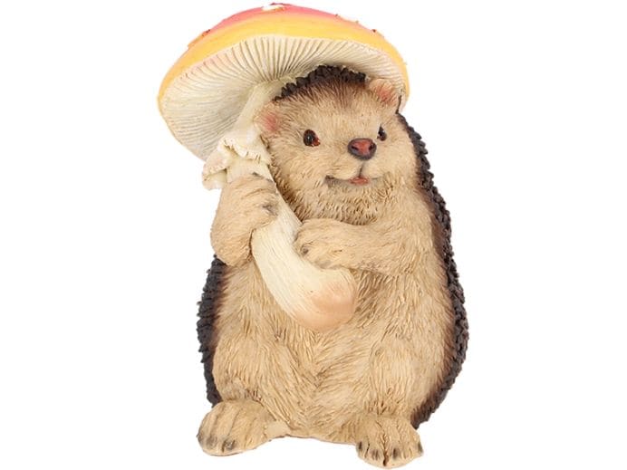 Esschert Design | Esschert Fliegenpilz mit Igel | Natur, 35 cm