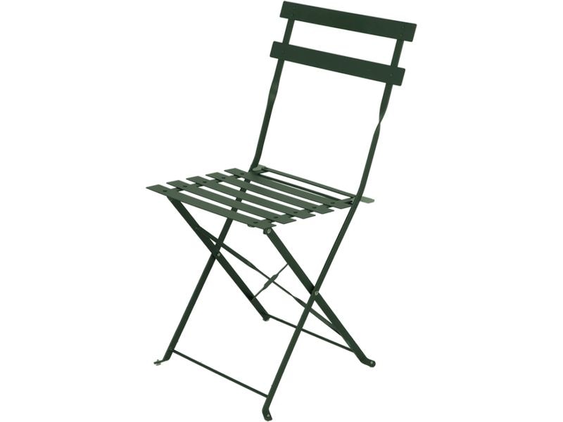 Esschert Design | Bistrostuhl Metall | grün, 41 x 46 x 80.5 cm