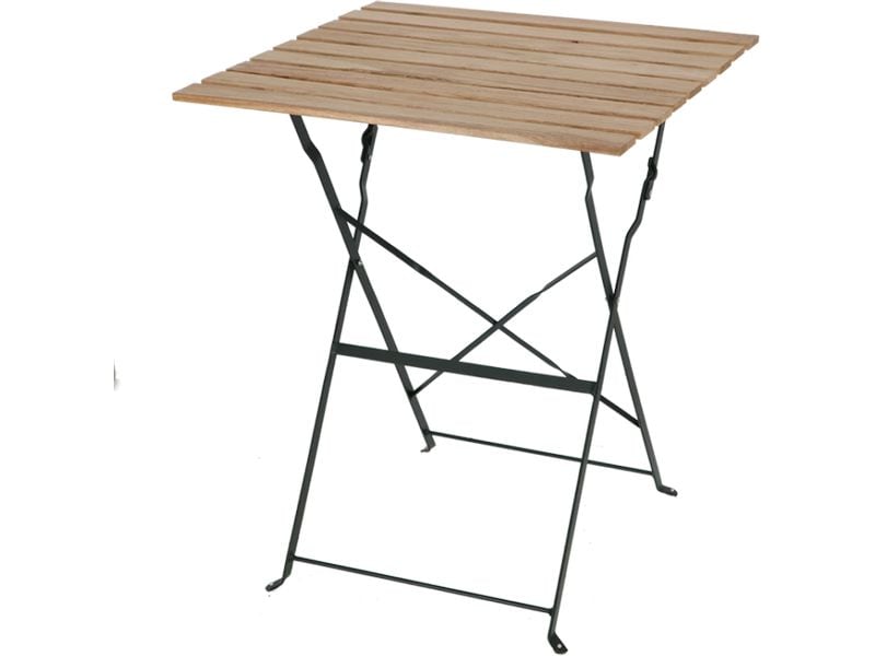 Esschert Design | Bistrotisch Metall/Holz | grün, 60 x 60 cm