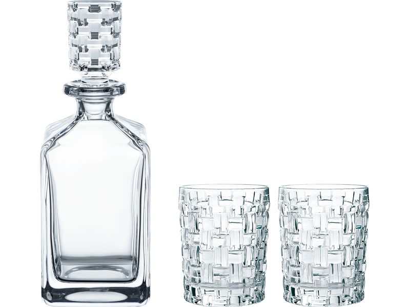Nachtmann | Bossa Nova Whisky Set 3-teilig | Dekanter, 2 Gläser