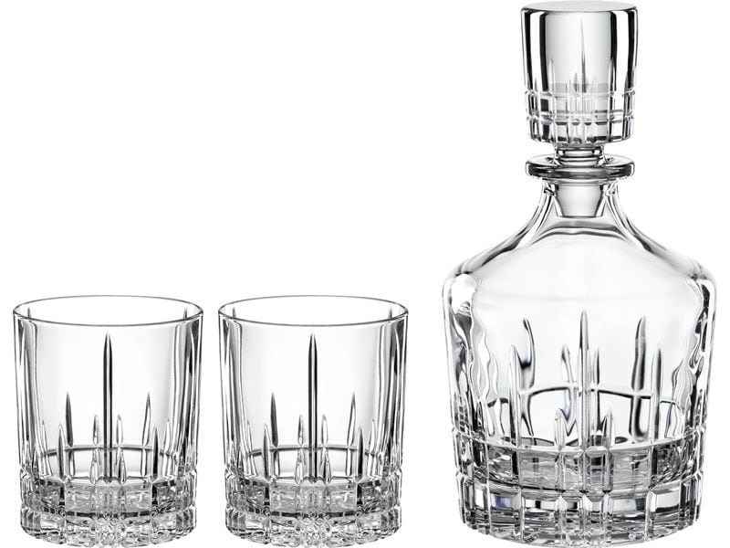 Spiegelau | Perfect Serve Coll. Whisky 3tlg. | 1 Dekanter, 2 Gläser