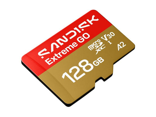 SanDisk | microSDXC Card Extreme GO 128GB | Lesen 240MB/s, Schr. 120MB/s, inkl. Adpt.
