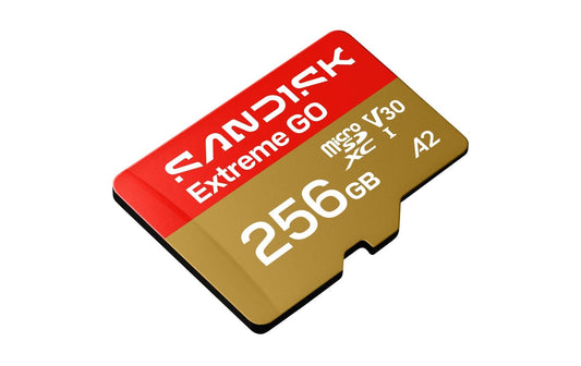 SanDisk | microSDXC Card Extreme GO 256GB | Lesen 240MB/s, Schr. 160MB/s, inkl. Adpt.
