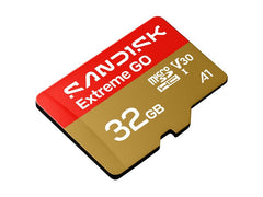 SanDisk | microSDHC Card Extreme GO 32GB | Lesen 100MB/s, Schr. 60MB/s, inkl. Adapter
