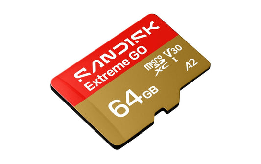 SanDisk | microSDXC Card Extreme GO 64GB | Lesen 170MB/s, Schr. 80MB/s, inkl. Adapter