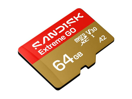 SanDisk | microSDXC Card Extreme GO 64GB | Lesen 170MB/s, Schr. 80MB/s, inkl. Adapter