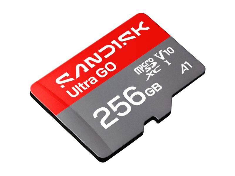 SanDisk | microSDXC Card Ultra GO 256GB | UHS-I U1, Lesen 190MB/s, inkl. SD-Adapter