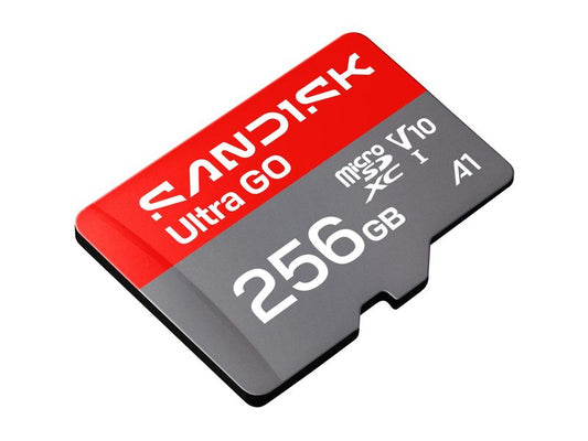 SanDisk | microSDXC Card Ultra GO 256GB | UHS-I U1, Lesen 190MB/s, inkl. SD-Adapter