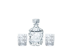Nachtmann | Punk Whisky-Set 3tlg | 1 Dekanter, 2 Gläser