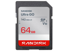 SanDisk | SDXC Card Ultra GO 64GB | Lesen 140MB/s, UHS-I U1 , Class 10