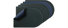 Björn | Tischset arcus, blau/grau | 6 Stück, wendbar, recyceltes Leder