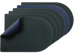 Björn | Tischset arcus, blau/grau | 6 Stück, wendbar, recyceltes Leder