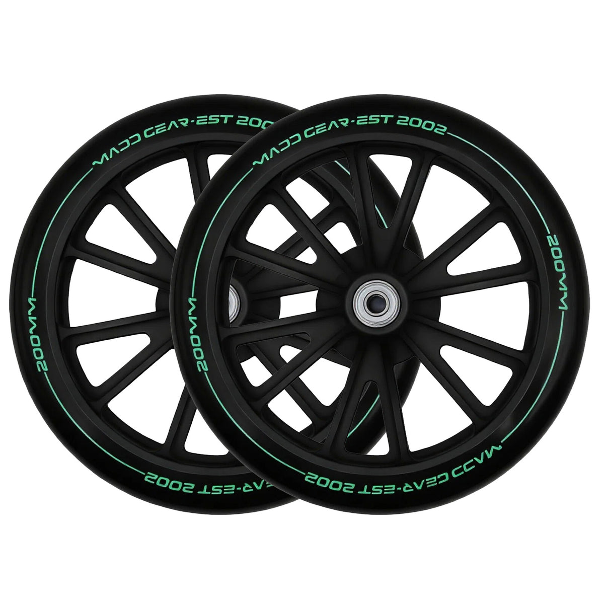 Madd Gear | Set ruote | 200mm | Nero