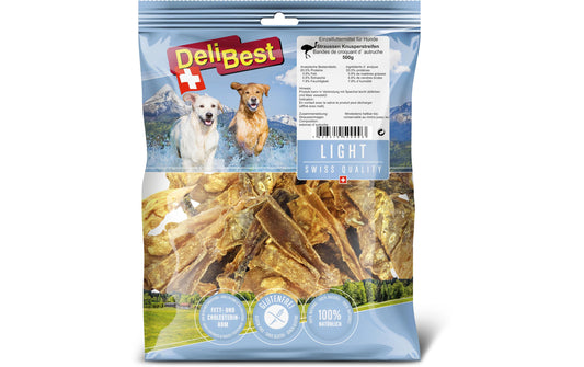 DeliBest | Light Straussen Knusper Streifen | gourmet, 500g