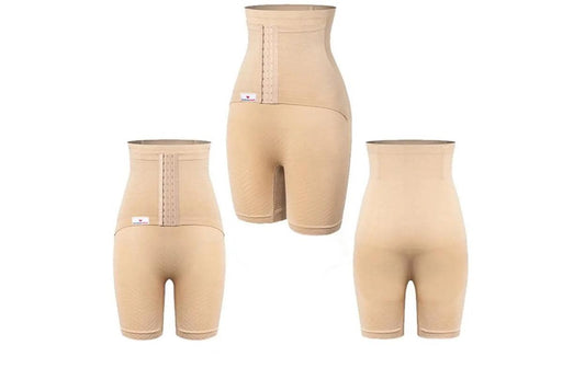 WonderMom | Postpartum Belly Binder Shorts | S - Beige