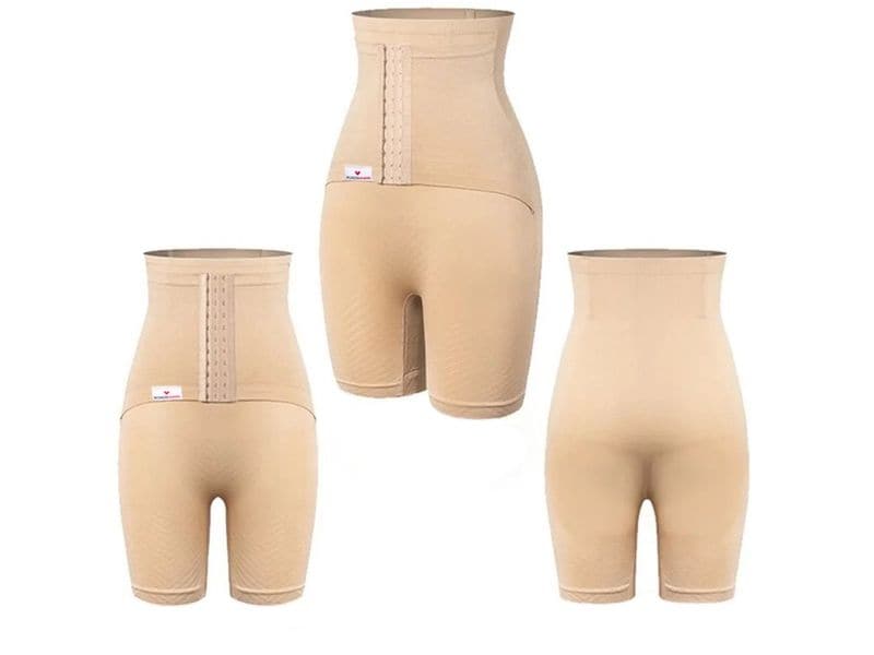 WonderMom | Postpartum Belly Binder Shorts | S - Beige